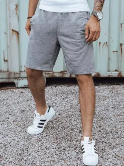 Spodenki Męskie>Dstreet Spodenki męskie dresowe ciemnoszare SX2130