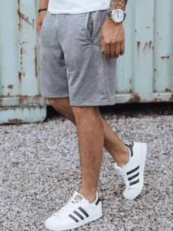 Spodenki Męskie>Dstreet Spodenki męskie dresowe ciemnoszare SX2130