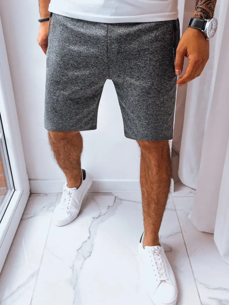 Spodenki Męskie>Dstreet Spodenki męskie dresowe ciemnoszare SX2229