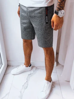 Spodenki Męskie>Dstreet Spodenki męskie dresowe ciemnoszare SX2229