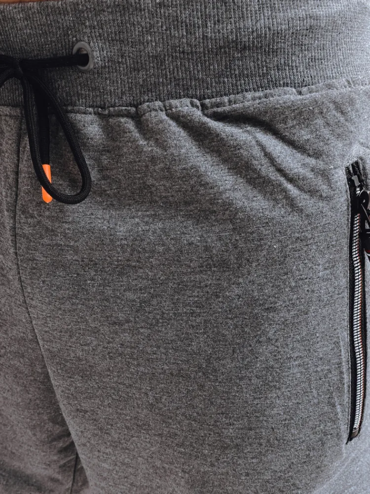 Spodenki Męskie>Dstreet Spodenki męskie dresowe ciemnoszare SX2267