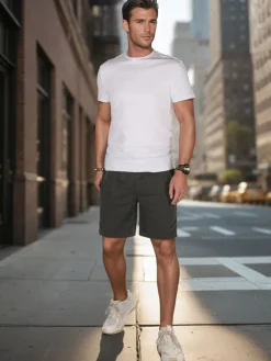 Spodenki Męskie>Dstreet Spodenki męskie dresowe ciemnoszare SX2475