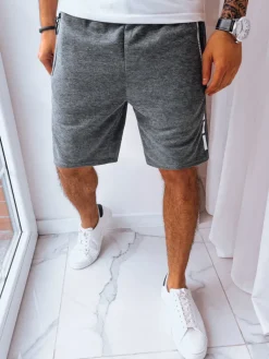 Spodenki Męskie>Dstreet Spodenki męskie dresowe ciemnoszare SX2241