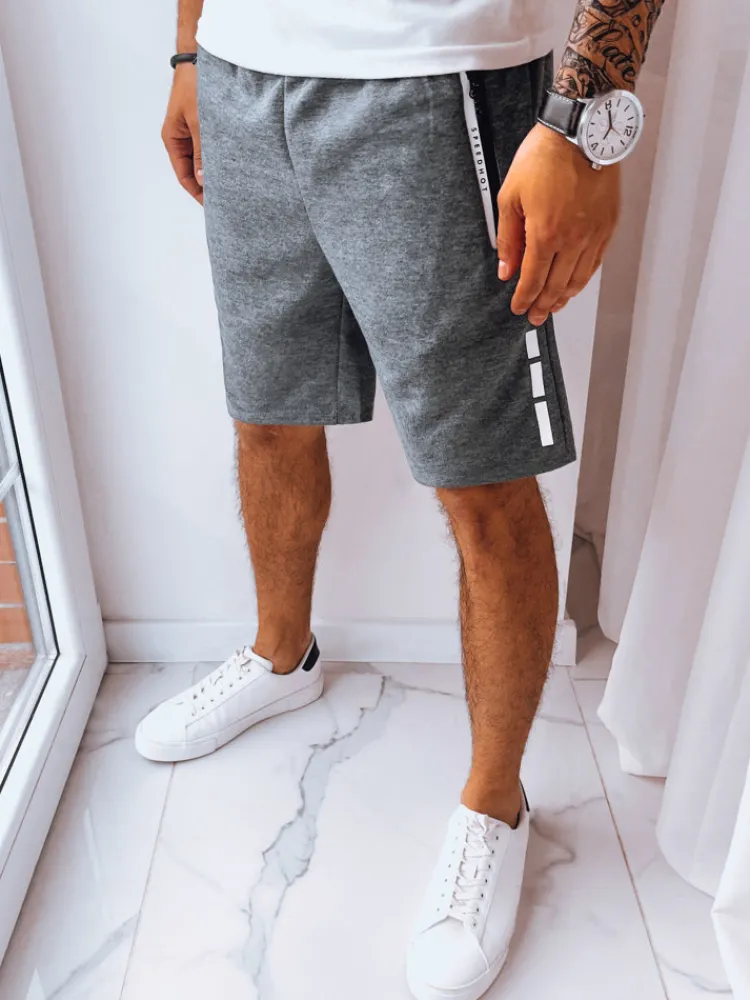 Spodenki Męskie>Dstreet Spodenki męskie dresowe ciemnoszare SX2241