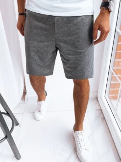 Spodenki Męskie>Dstreet Spodenki męskie dresowe ciemnoszare SX2280