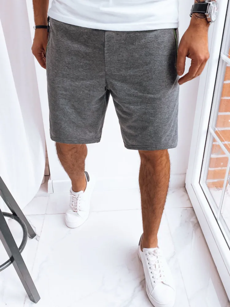 Spodenki Męskie>Dstreet Spodenki męskie dresowe ciemnoszare SX2280