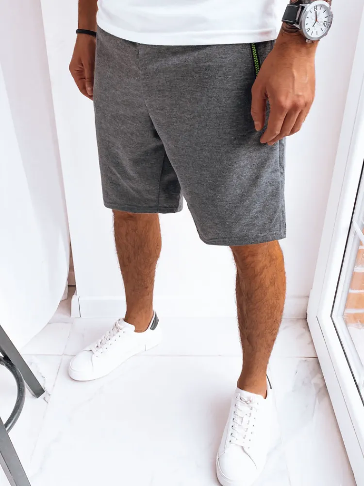 Spodenki Męskie>Dstreet Spodenki męskie dresowe ciemnoszare SX2280