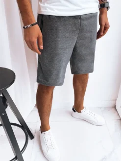 Spodenki Męskie>Dstreet Spodenki męskie dresowe ciemnoszare SX2263