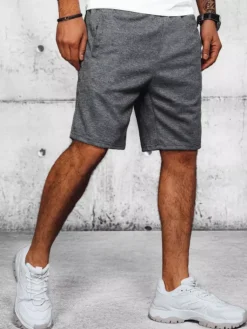 Spodenki Męskie>Dstreet Spodenki męskie dresowe ciemnoszare SX2207