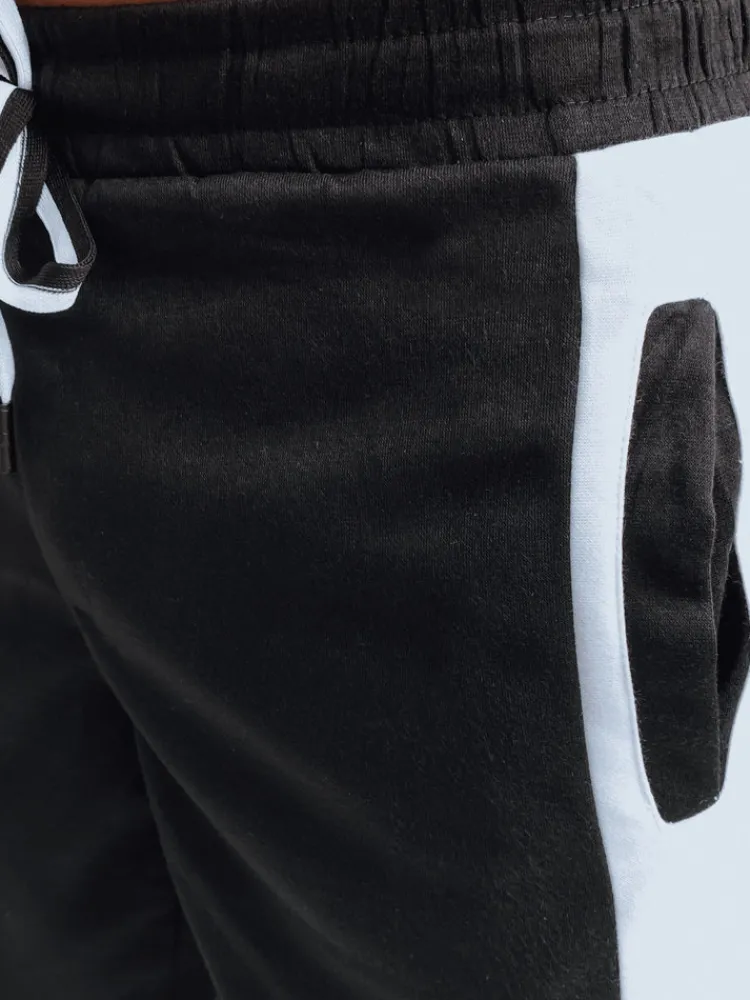 Spodenki Męskie>Dstreet Spodenki męskie dresowe czarne SX2271