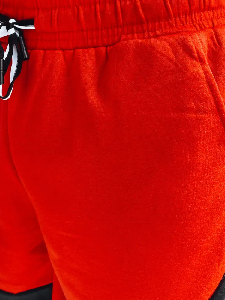 Spodenki Męskie>Dstreet Spodenki męskie dresowe czerwone SX2247