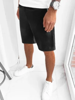 Spodenki Męskie>Dstreet Spodenki męskie dresowe czarne SX2275