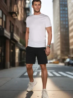 Spodenki Męskie>Dstreet Spodenki męskie dresowe czarne SX2486