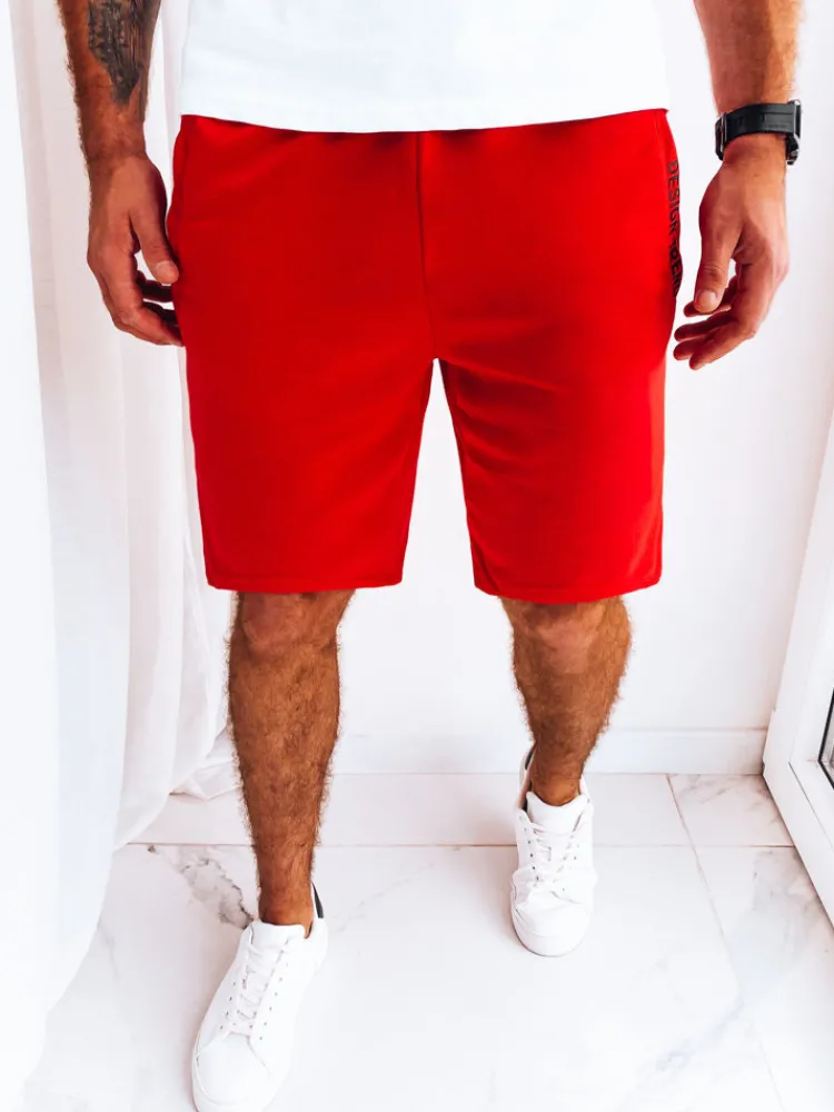 Spodenki Męskie>Dstreet Spodenki męskie dresowe czerwone SX2222