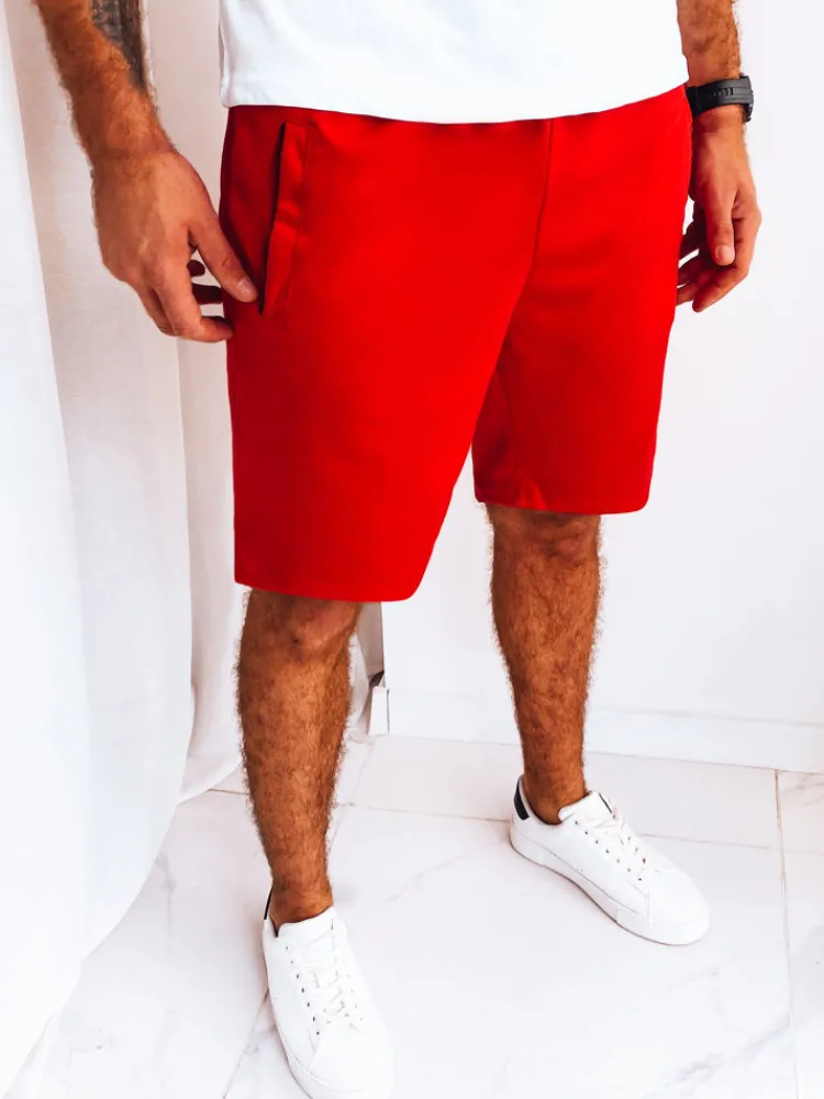 Spodenki Męskie>Dstreet Spodenki męskie dresowe czerwone SX2222