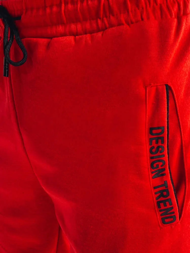 Spodenki Męskie>Dstreet Spodenki męskie dresowe czerwone SX2222