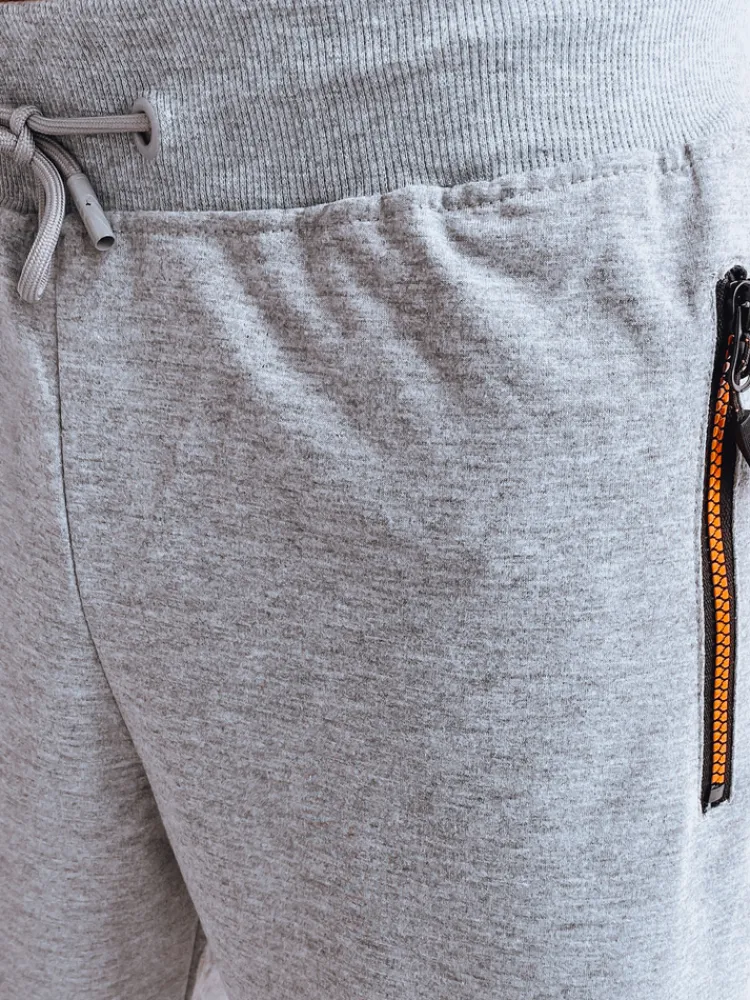 Spodenki Męskie>Dstreet Spodenki męskie dresowe jasnoszare SX2277