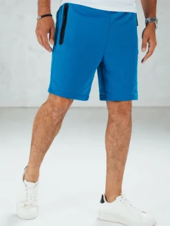 Spodenki Męskie>Dstreet Spodenki męskie dresowe niebieskie SX2476