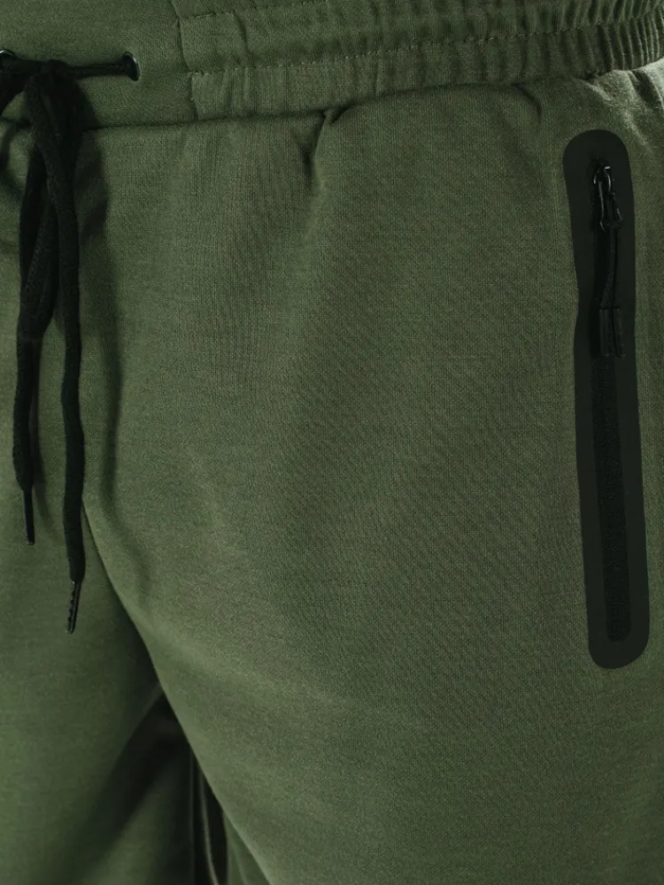 Spodenki Męskie>Dstreet Spodenki męskie dresowe oliwkowe SX2473