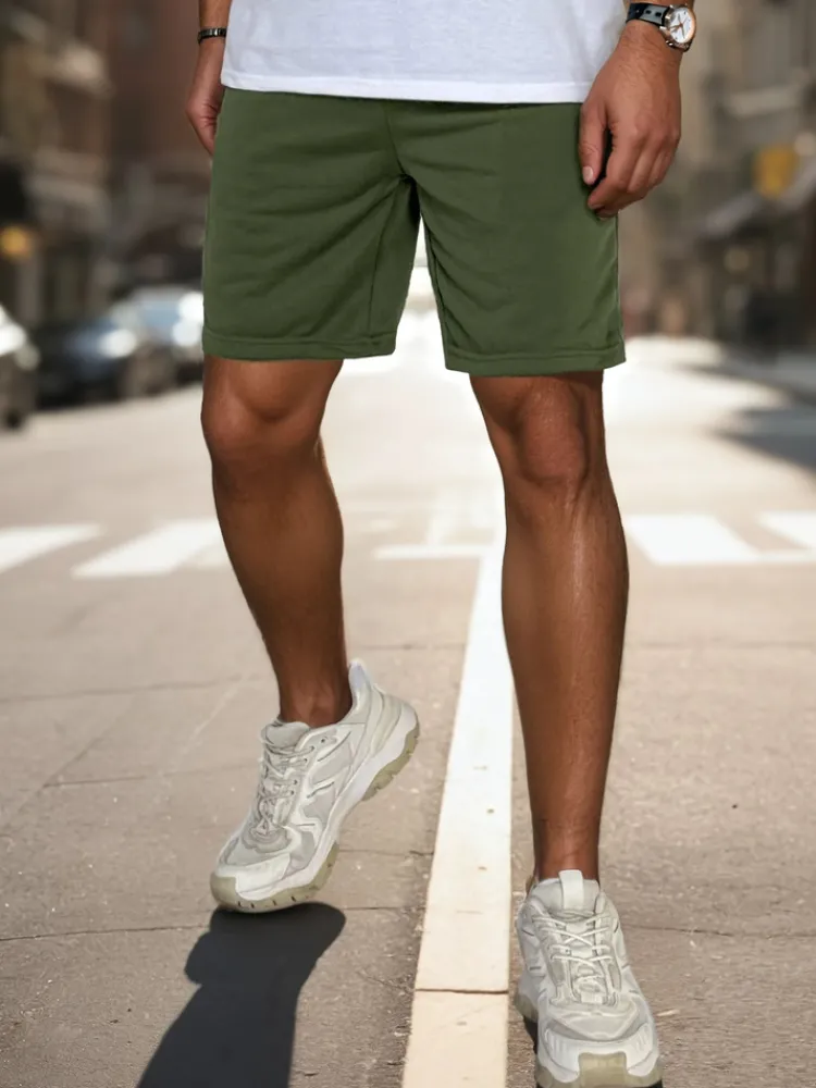 Spodenki Męskie>Dstreet Spodenki męskie dresowe oliwkowe SX2480