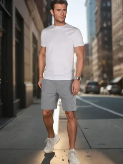 Spodenki Męskie>Dstreet Spodenki męskie dresowe szare SX2485