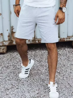 Spodenki Męskie>Dstreet Spodenki męskie jasnoszare SX2186