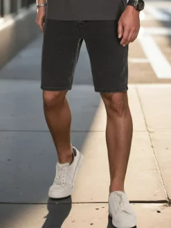 Spodenki Męskie>Dstreet Spodenki męskie jeansowe czarne SX2493