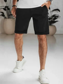 Spodenki Męskie>Dstreet Spodenki męskie jeansowe czarne SX2547