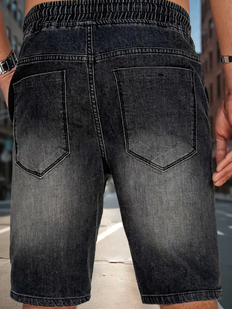 Spodenki Męskie>Dstreet Spodenki męskie jeansowe czarne SX2500