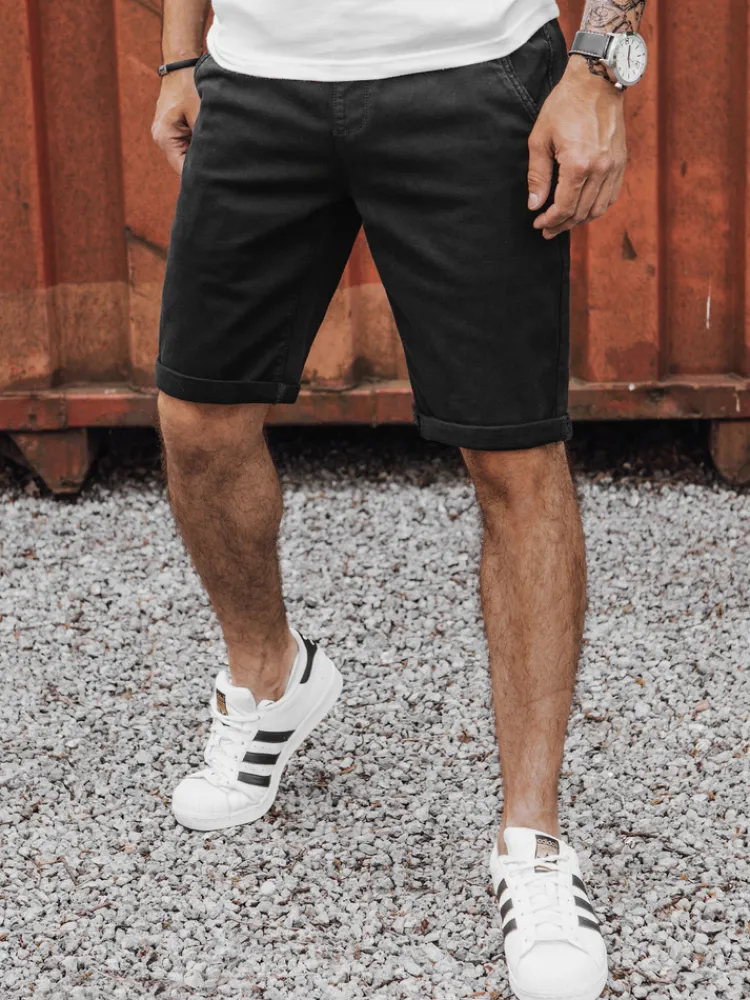 Spodenki Męskie>Dstreet Spodenki męskie jeansowe czarne SX2435