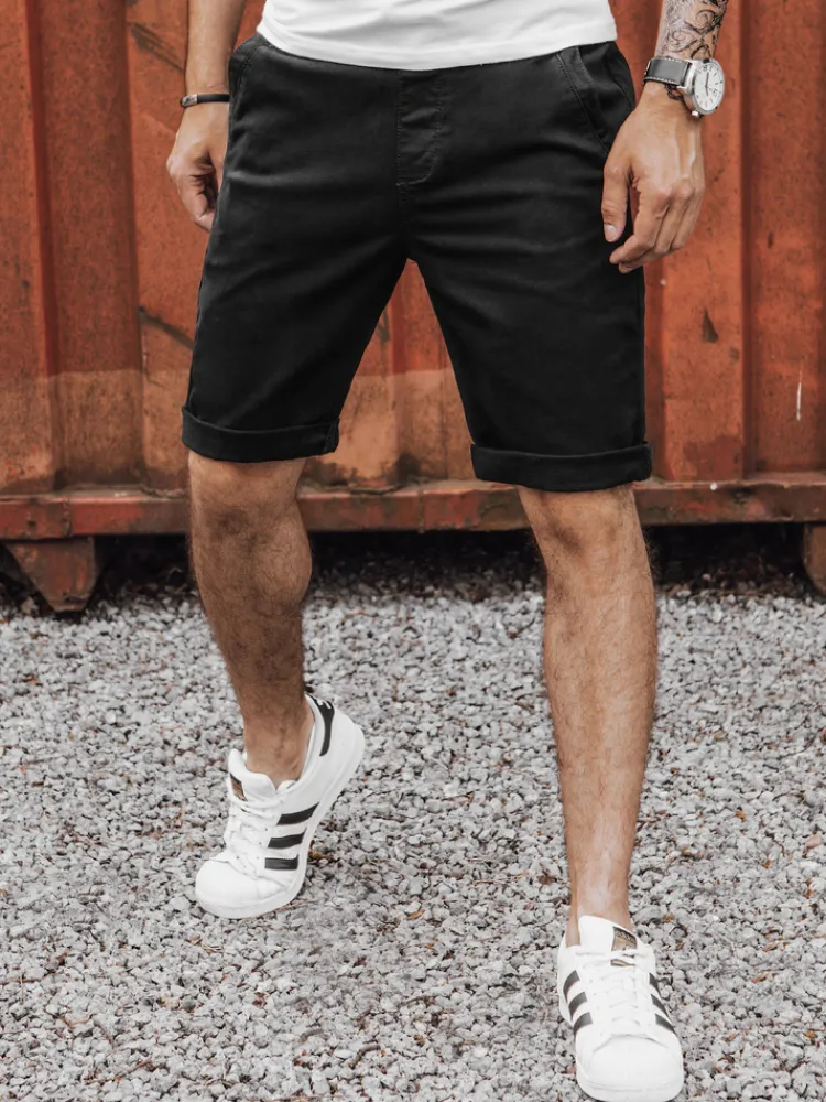 Spodenki Męskie>Dstreet Spodenki męskie jeansowe czarne SX2439