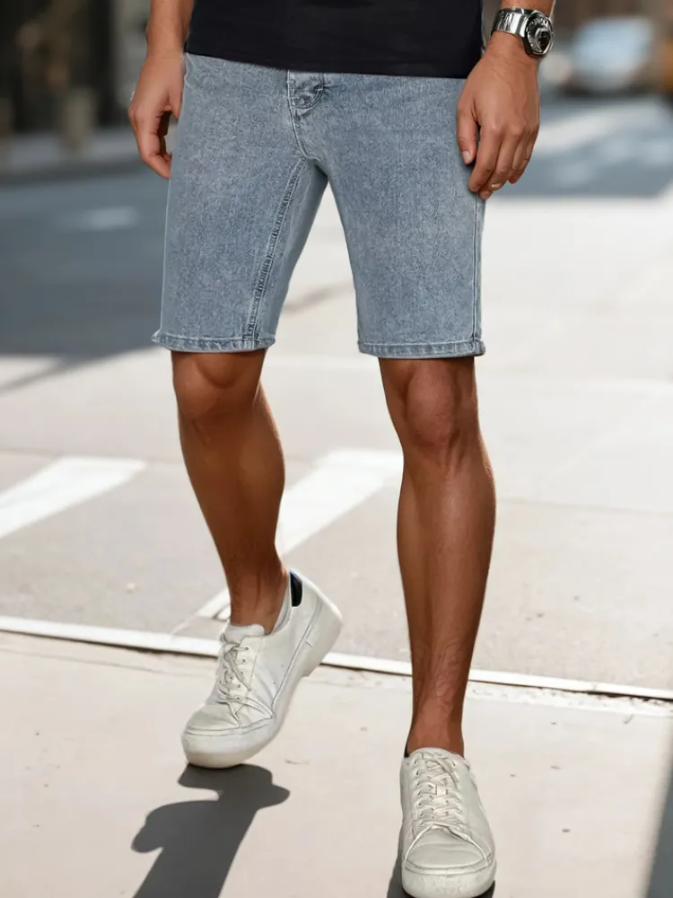 Spodenki Męskie>Dstreet Spodenki męskie jeansowe jasnoniebieskie SX2490