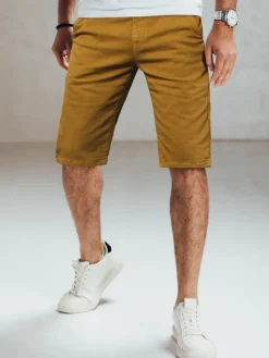 Spodenki Męskie>Dstreet Spodenki męskie jeansowe kamelowe SX2571