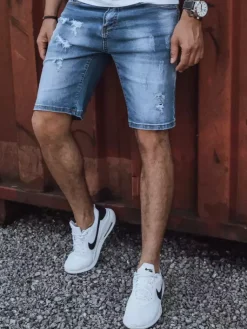 Spodenki Męskie>Dstreet Spodenki męskie jeansowe niebieskie SX2154