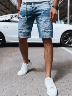 Spodenki Męskie>Dstreet Spodenki męskie jeansowe niebieskie SX2165