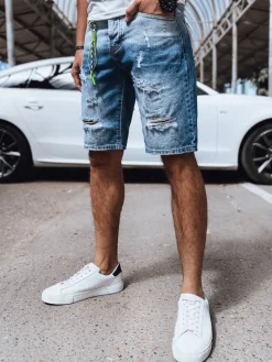 Spodenki Męskie>Dstreet Spodenki męskie jeansowe niebieskie SX2165