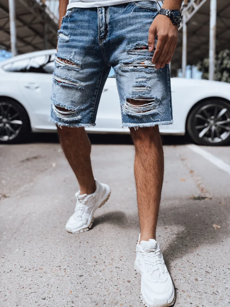 Spodenki Męskie>Dstreet Spodenki męskie jeansowe niebieskie SX2163