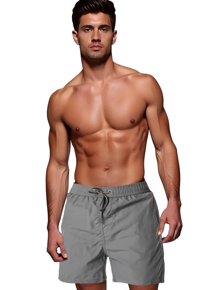 Spodenki Męskie>Dstreet Spodenki męskie kąpielowe jasnoszare SX2459