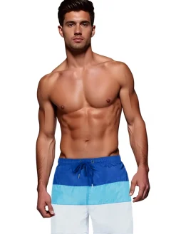 Spodenki Męskie>Dstreet Spodenki męskie kąpielowe niebiesko-białe SX2517