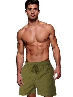 Spodenki Męskie>Dstreet Spodenki męskie kąpielowe oliwkowe SX2470