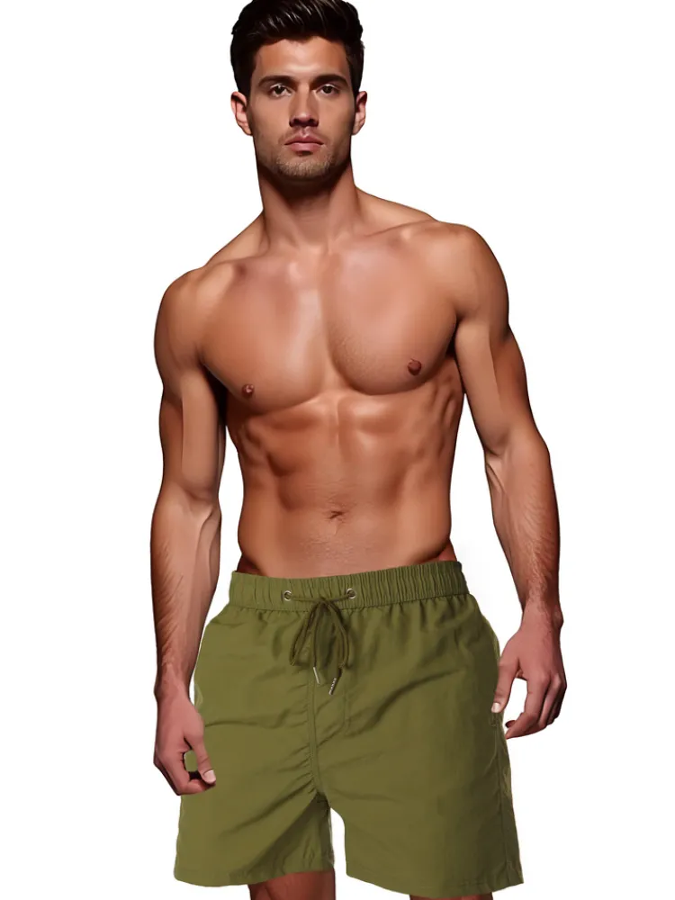 Spodenki Męskie>Dstreet Spodenki męskie kąpielowe oliwkowe SX2470