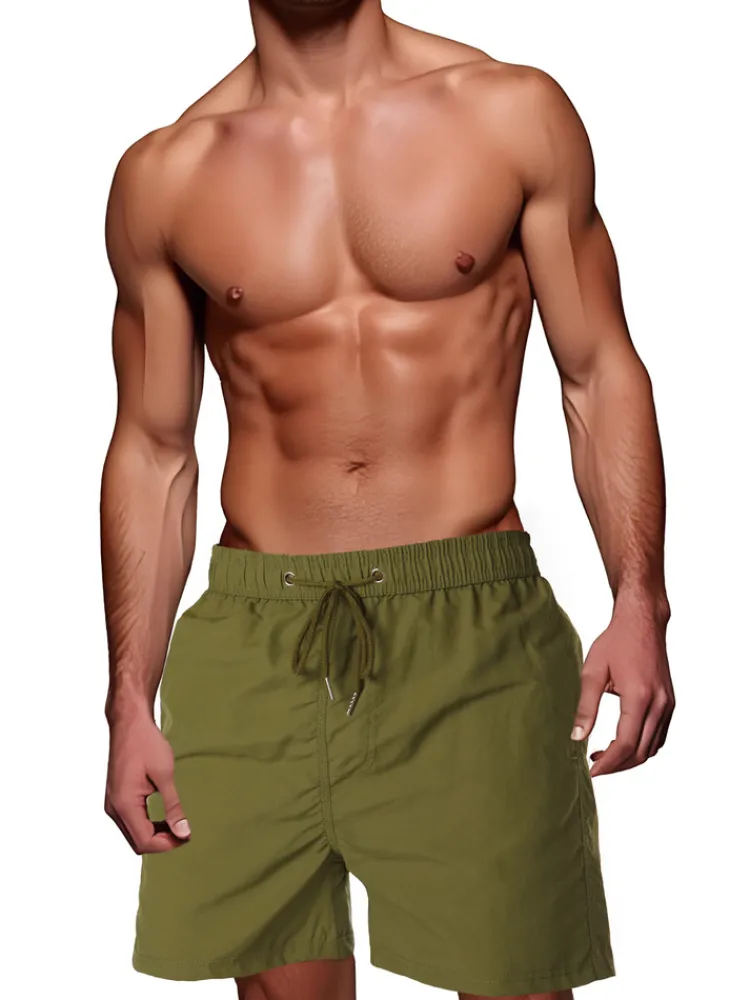 Spodenki Męskie>Dstreet Spodenki męskie kąpielowe oliwkowe SX2470