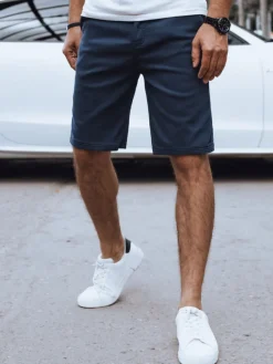 Spodenki Męskie>Dstreet Spodenki męskie materiałowe granatowe SX2451