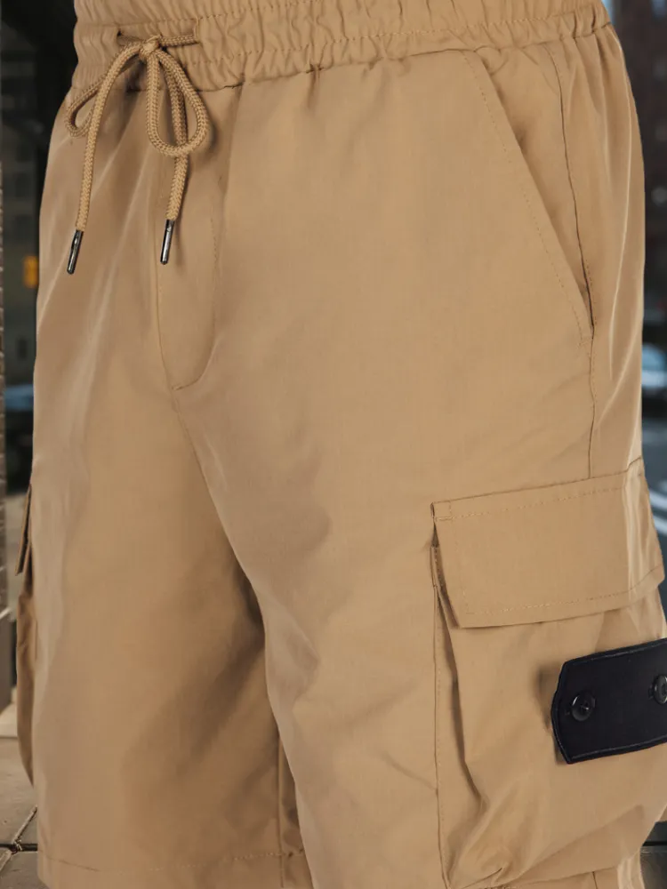 Spodenki Męskie>Dstreet Spodenki męskie materiałowe bojówki khaki SX2505