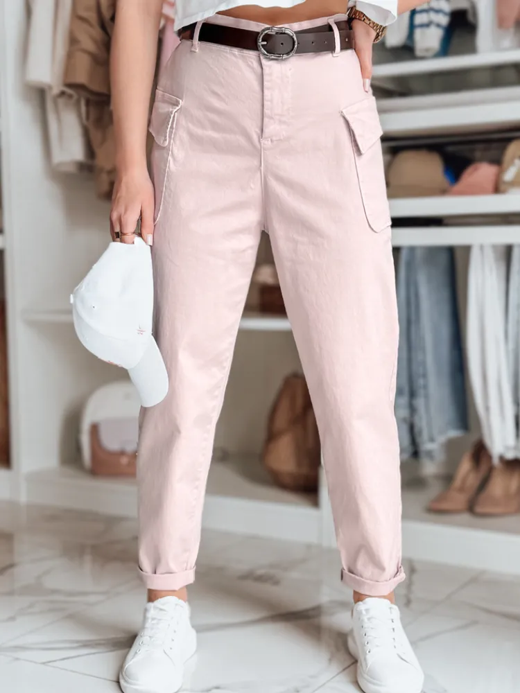 Spodnie Damskie>Dstreet Spodnie damskie baggy GOTRENDI różowe UY2523