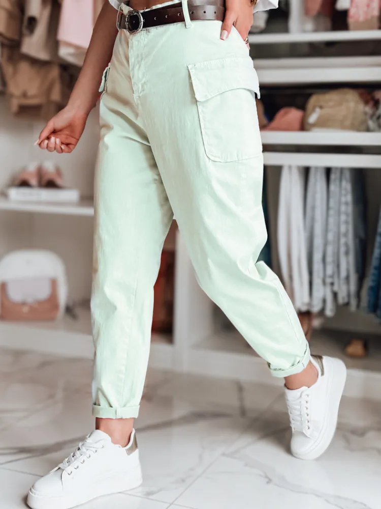 Spodnie Damskie>Dstreet Spodnie damskie baggy GOTRENDI miętowe UY2528