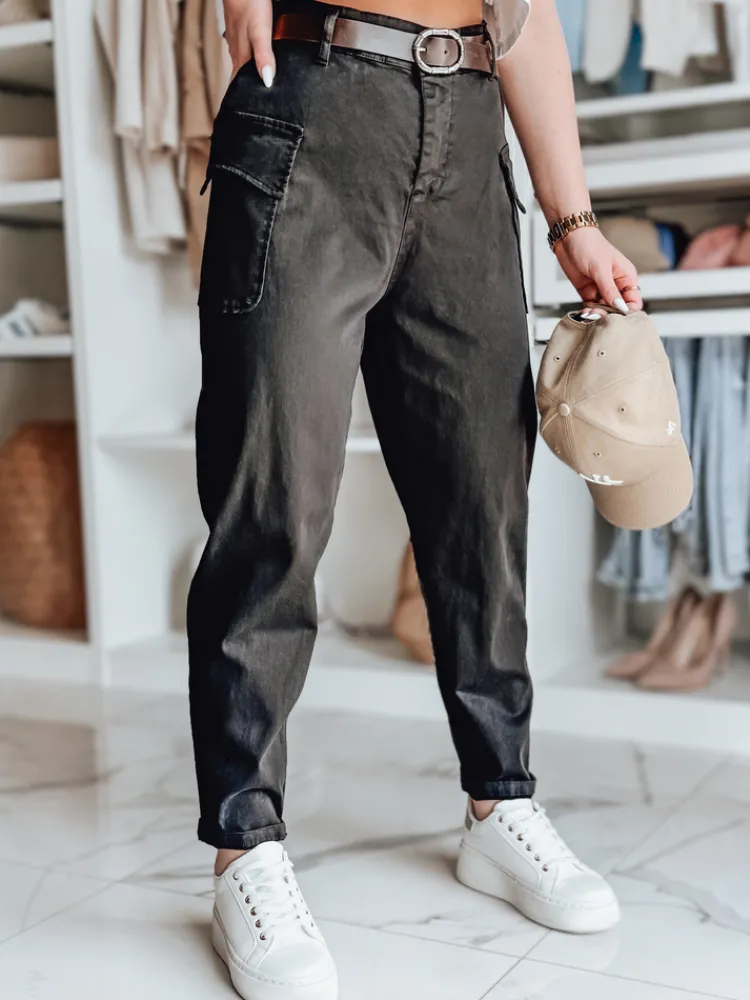 Spodnie Damskie>Dstreet Spodnie damskie baggy GOTRENDI czarne UY2524