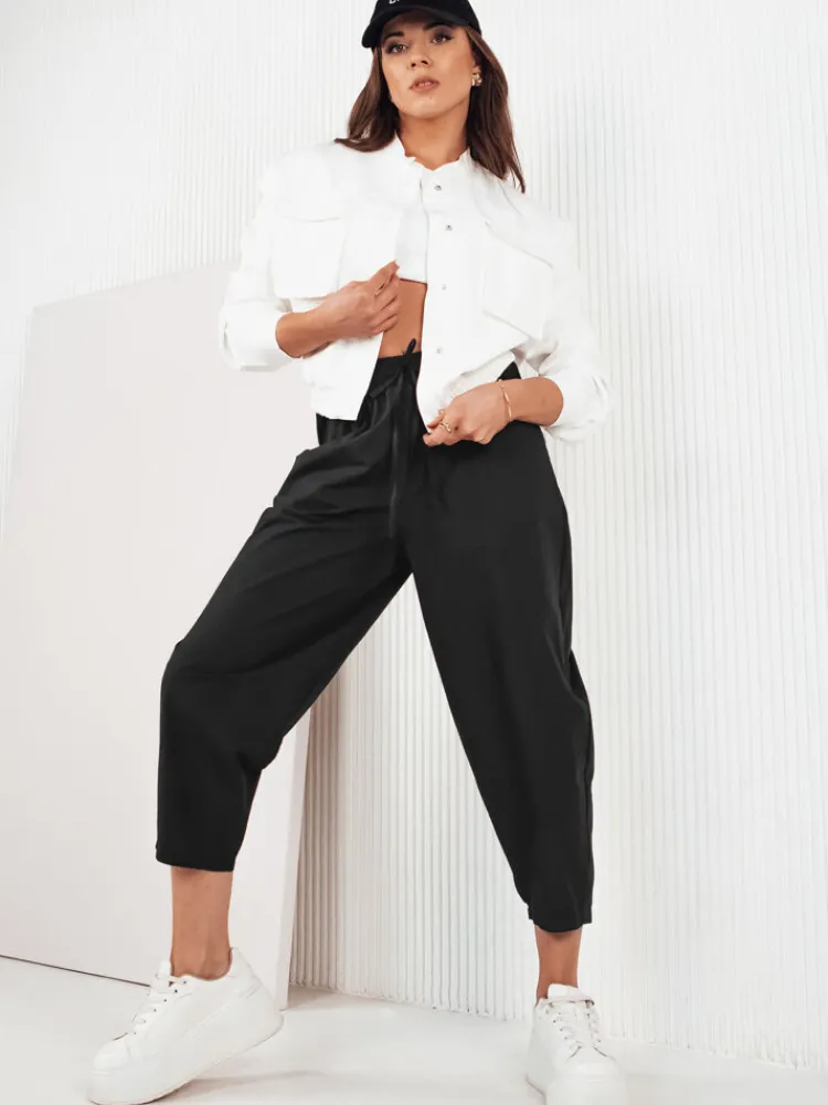 Spodnie Damskie>Dstreet Spodnie damskie BALLOON FANTASY czarne UY1668