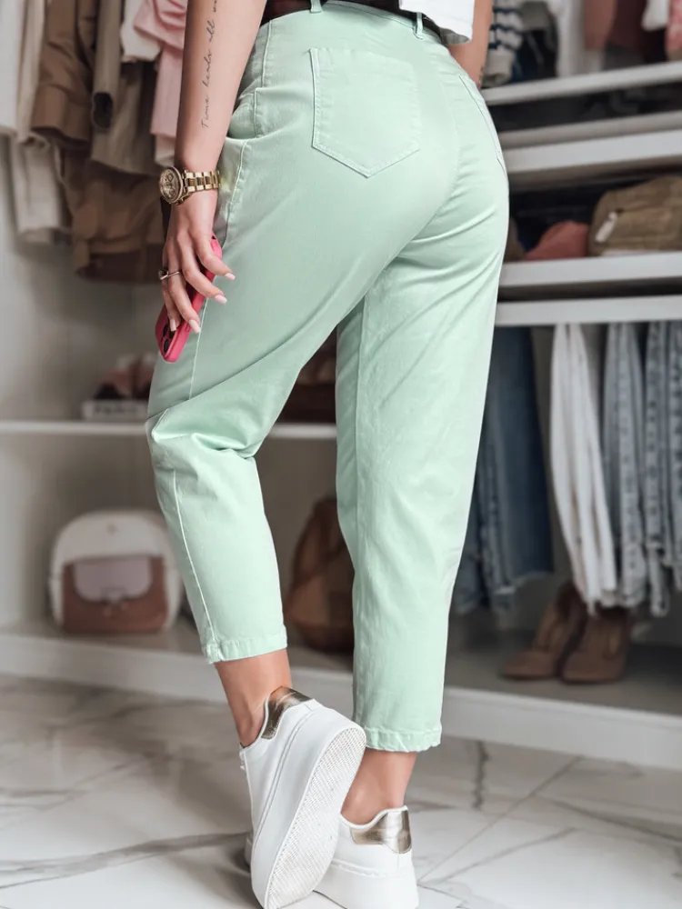 Spodnie Damskie>Dstreet Spodnie damskie chinosy CHINOSKA miętowe UY2555