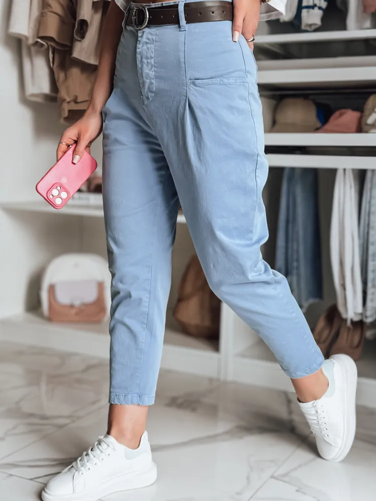 Spodnie Damskie>Dstreet Spodnie damskie chinosy CHINOSKA niebieskie UY2559